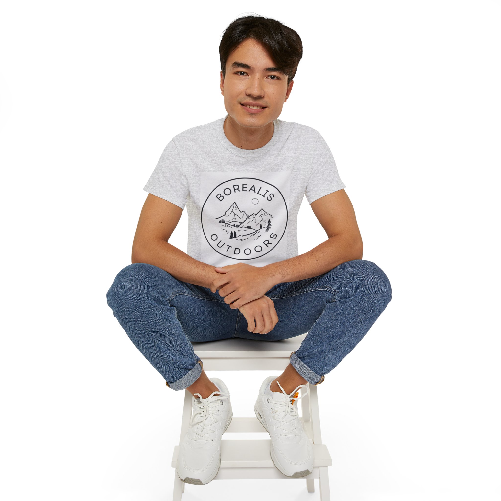Borealis Outdoors Official Brand T-Shirt:  Ultra Cotton Tee for Outdoor Adventure and Alaska Wilderness Exploration - Image 9