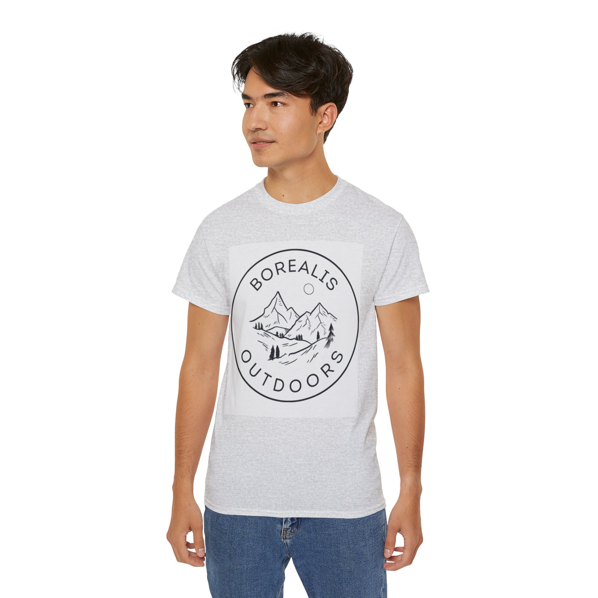 Borealis Outdoors Official Brand T-Shirt:  Ultra Cotton Tee for Outdoor Adventure and Alaska Wilderness Exploration - Image 7