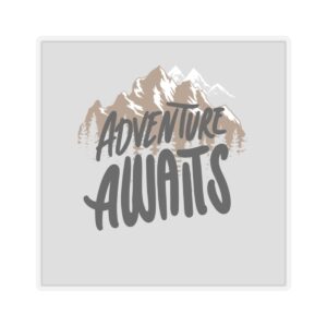 Adventure Awaits Outdoor Recreation Sticker for Adventure Travel