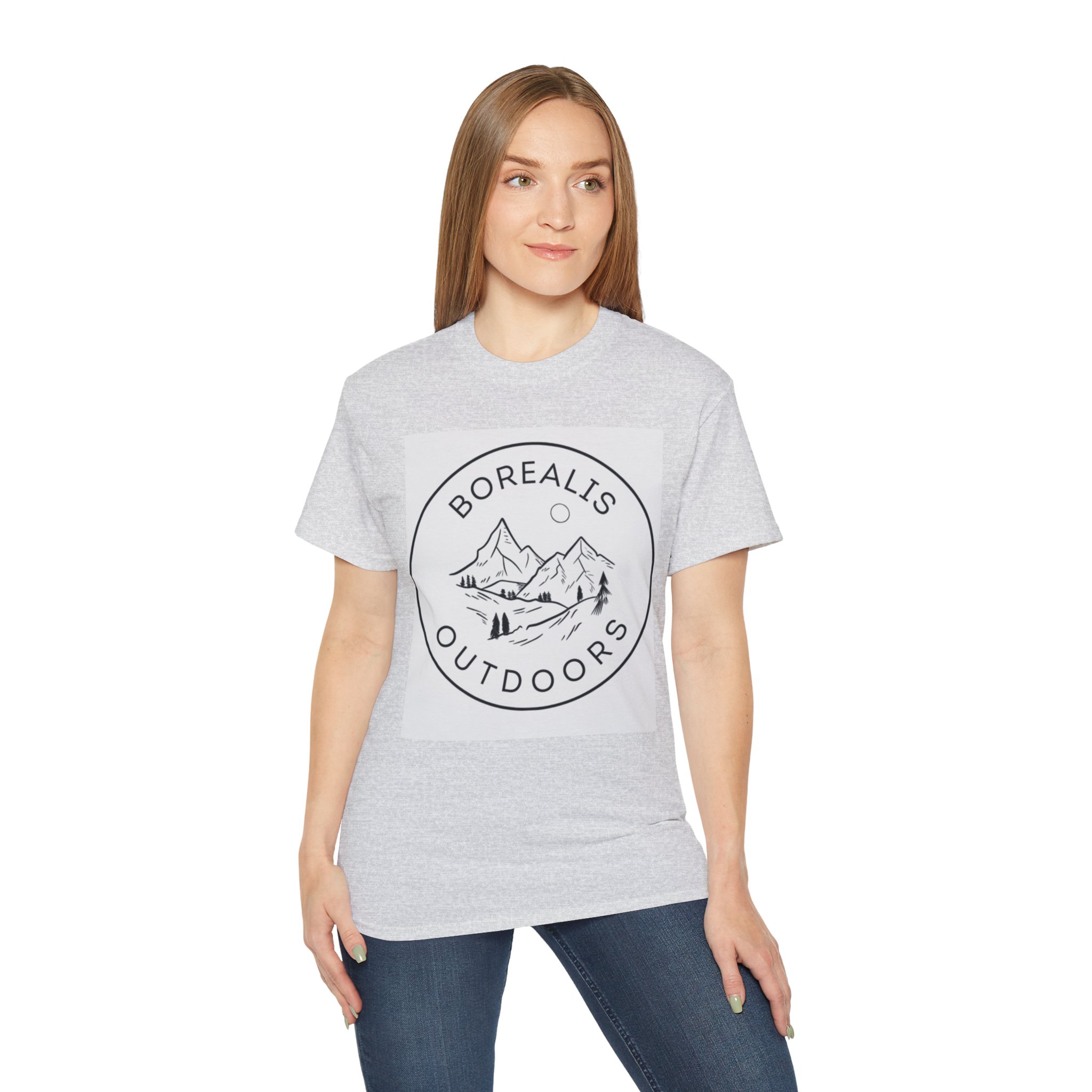Borealis Outdoors Official Brand T-Shirt:  Ultra Cotton Tee for Outdoor Adventure and Alaska Wilderness Exploration - Image 5